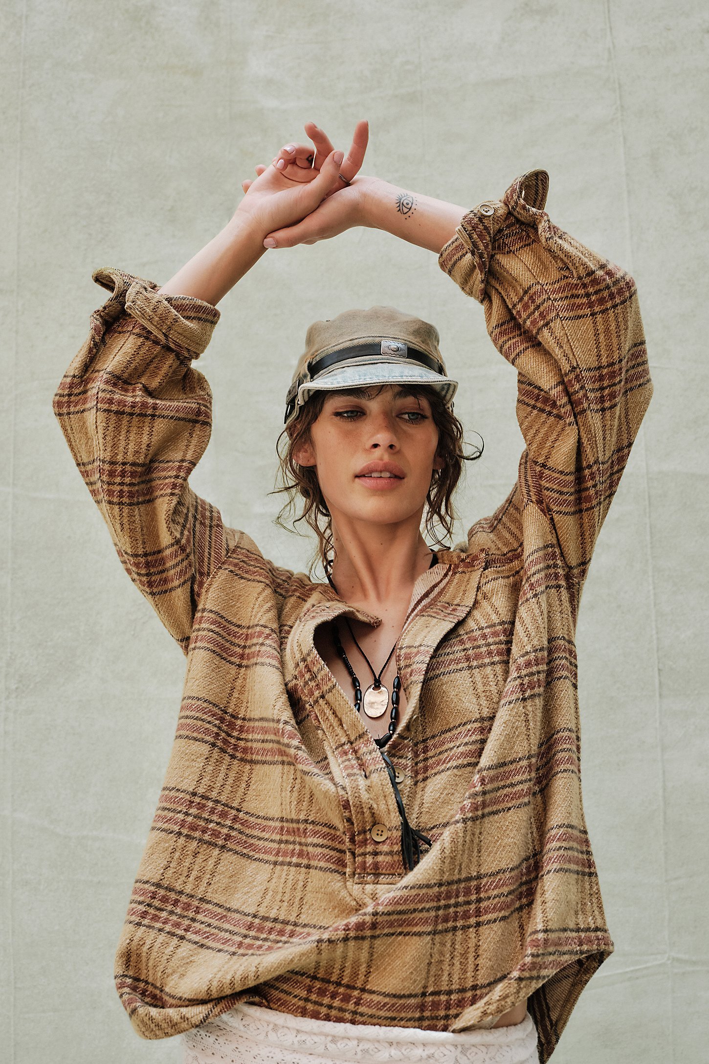 Free Perfect In Plaid Pullover