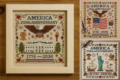 US 250th Anniversary Cross Stitch Kit