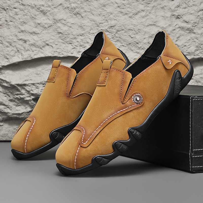 Last Day 50% OFFMen's soft-soled slip-on casual leather shoes