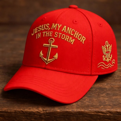 🔥Last Day 49% OFF - Jesus My Anchor In The Storm Casual Baseball Cap