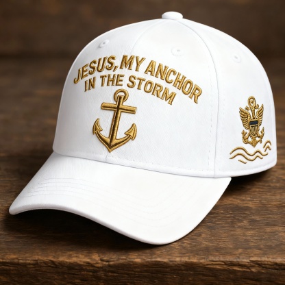 🔥Last Day 49% OFF - Jesus My Anchor In The Storm Casual Baseball Cap