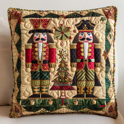 Nutcracker Quilted Pillow