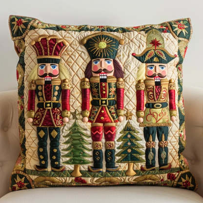 Nutcracker Quilted Pillow