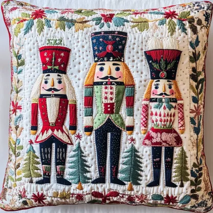 Nutcracker Quilted Pillow