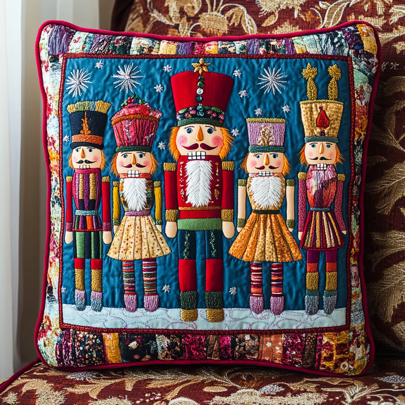 Nutcracker Parade Pillow