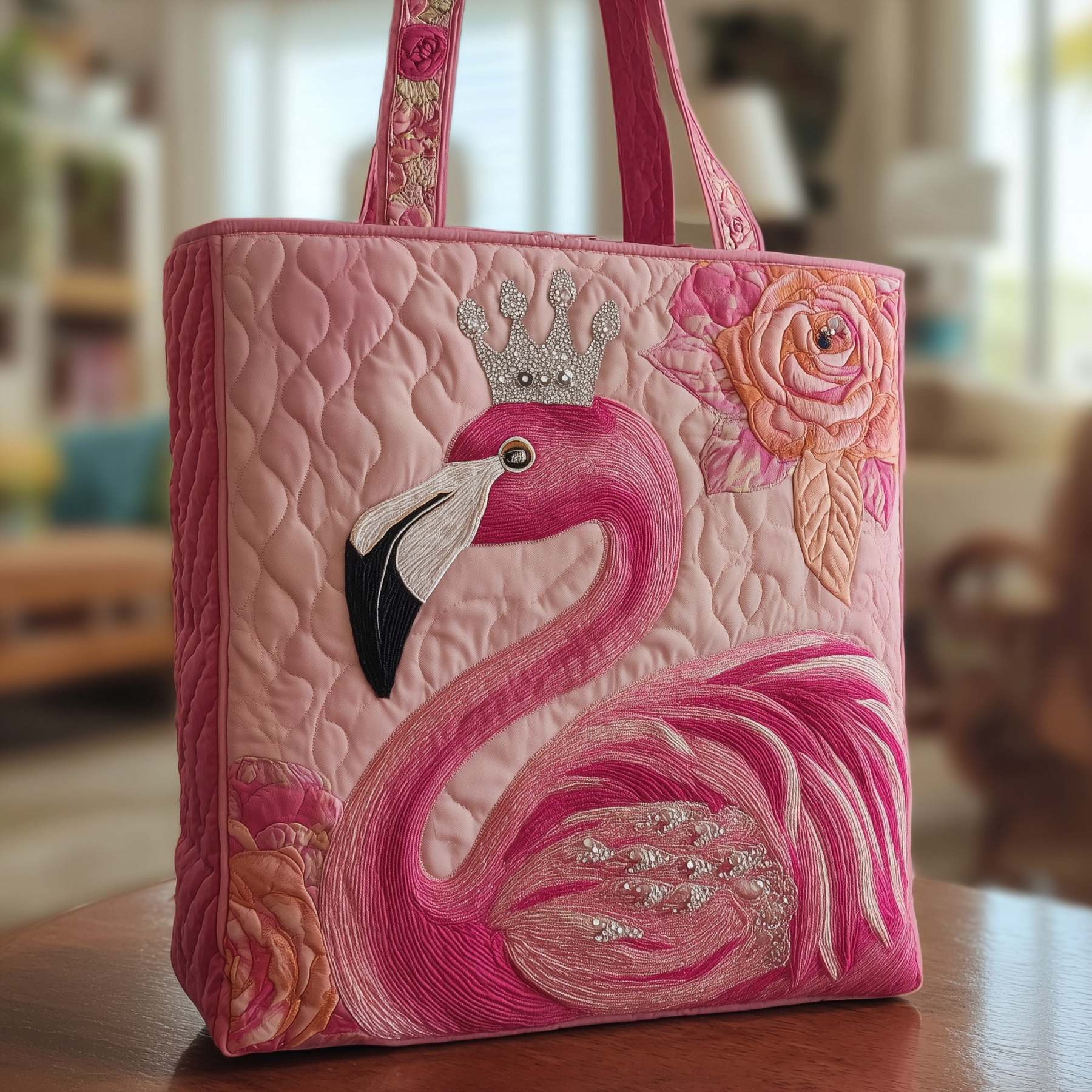 Flamingo Queen Quilted Tote Bag GFTONT1424