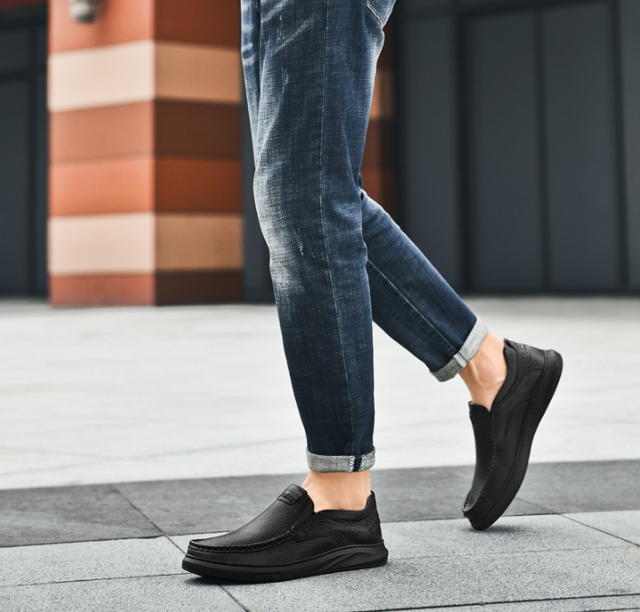 🔥LAST DAY 70% OFF🔥Orthorecover™ Handcrafted Men's Non-Slip Soft-Sole Full-Grain Leather Loafers 