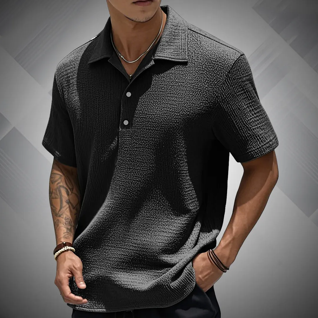 Classic Linen Polo for Men | Cool, Casual & Comfortable
