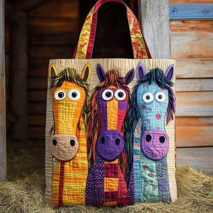 Yeehaw Vibes Quilted Tote Bag NCU0DV7000
