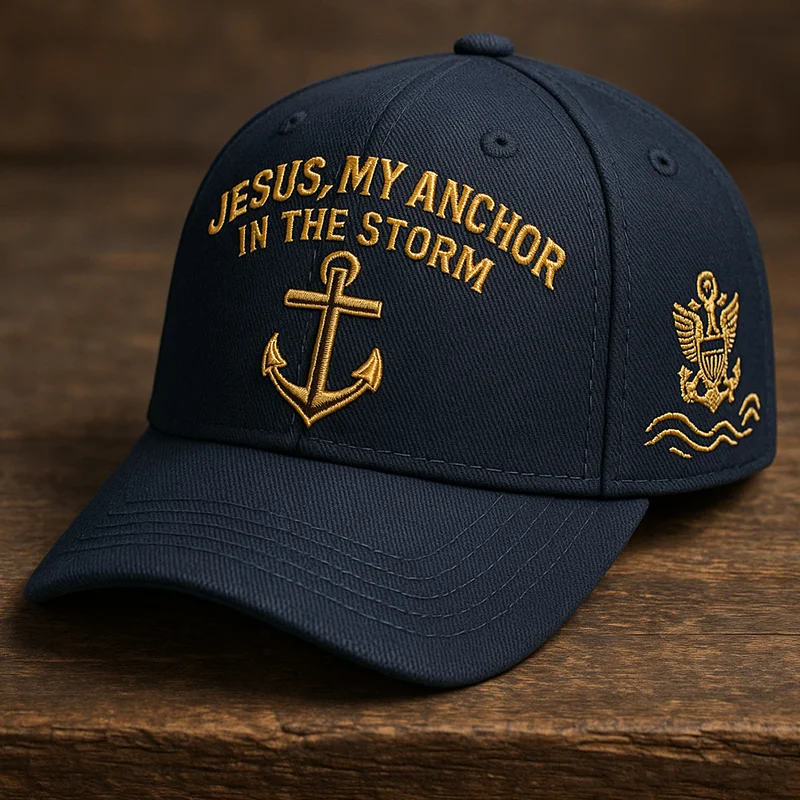 🔥Last Day 49% OFF - Jesus My Anchor In The Storm Casual Baseball Cap
