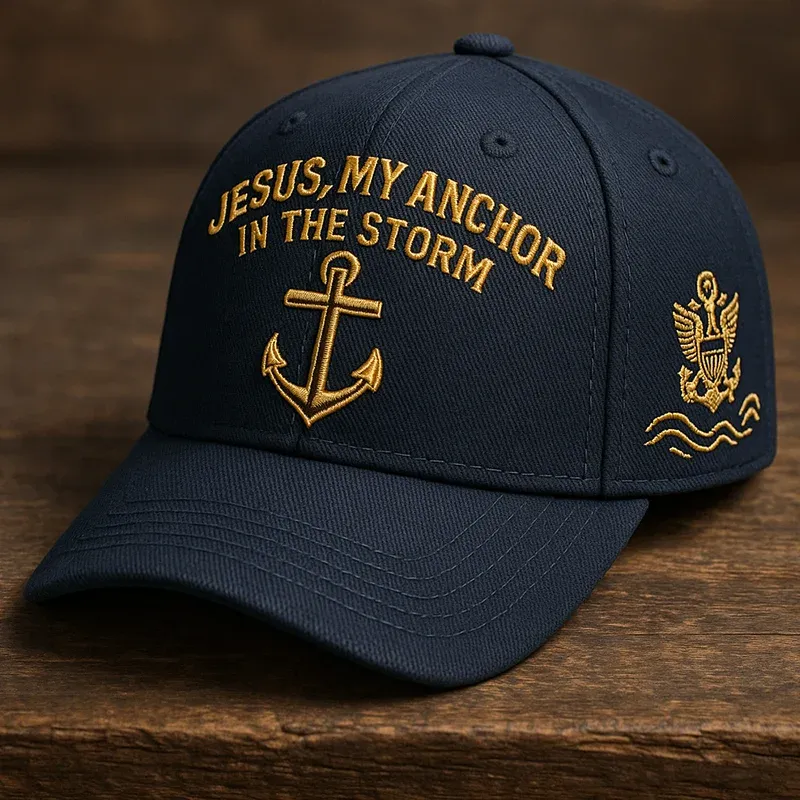 🔥Last Day 49% OFF - Jesus My Anchor In The Storm Casual Baseball Cap