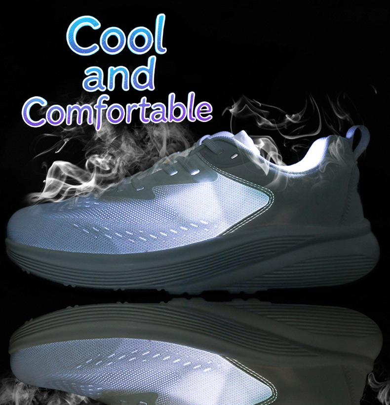 Comfortable Wide-Toe Casual Flyknit Mesh Sneakers-Hive Runners