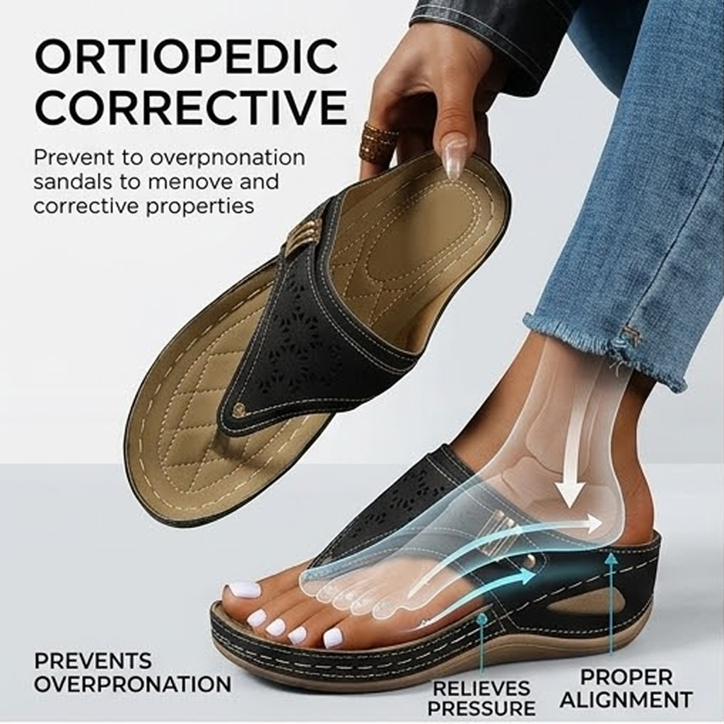 🔥Last Day 70% OFF🔥New Spring Women's Comfortable Orthopedic Cloud Wedge Sandals