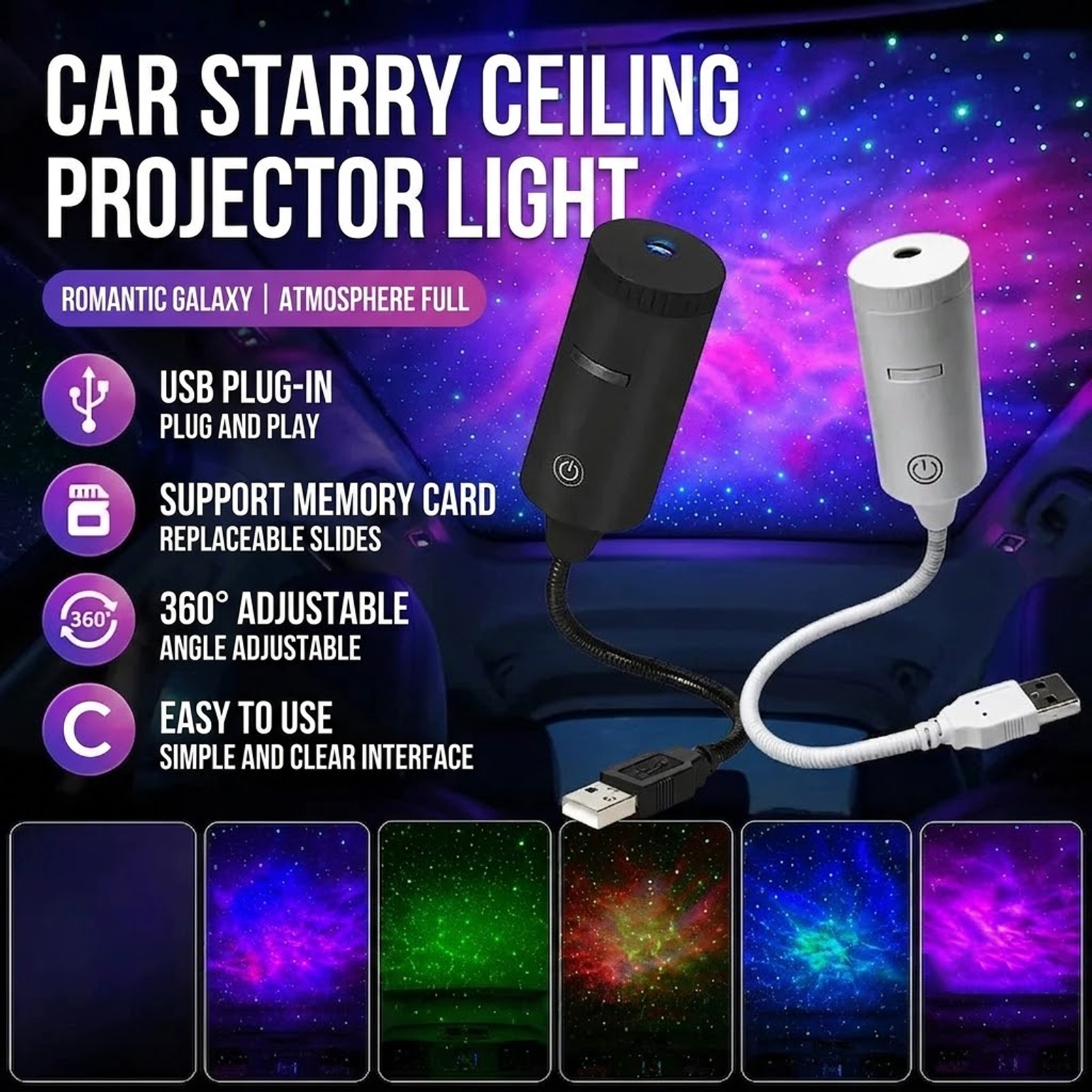 ✨ Plug-and-Play HD Star Projecto