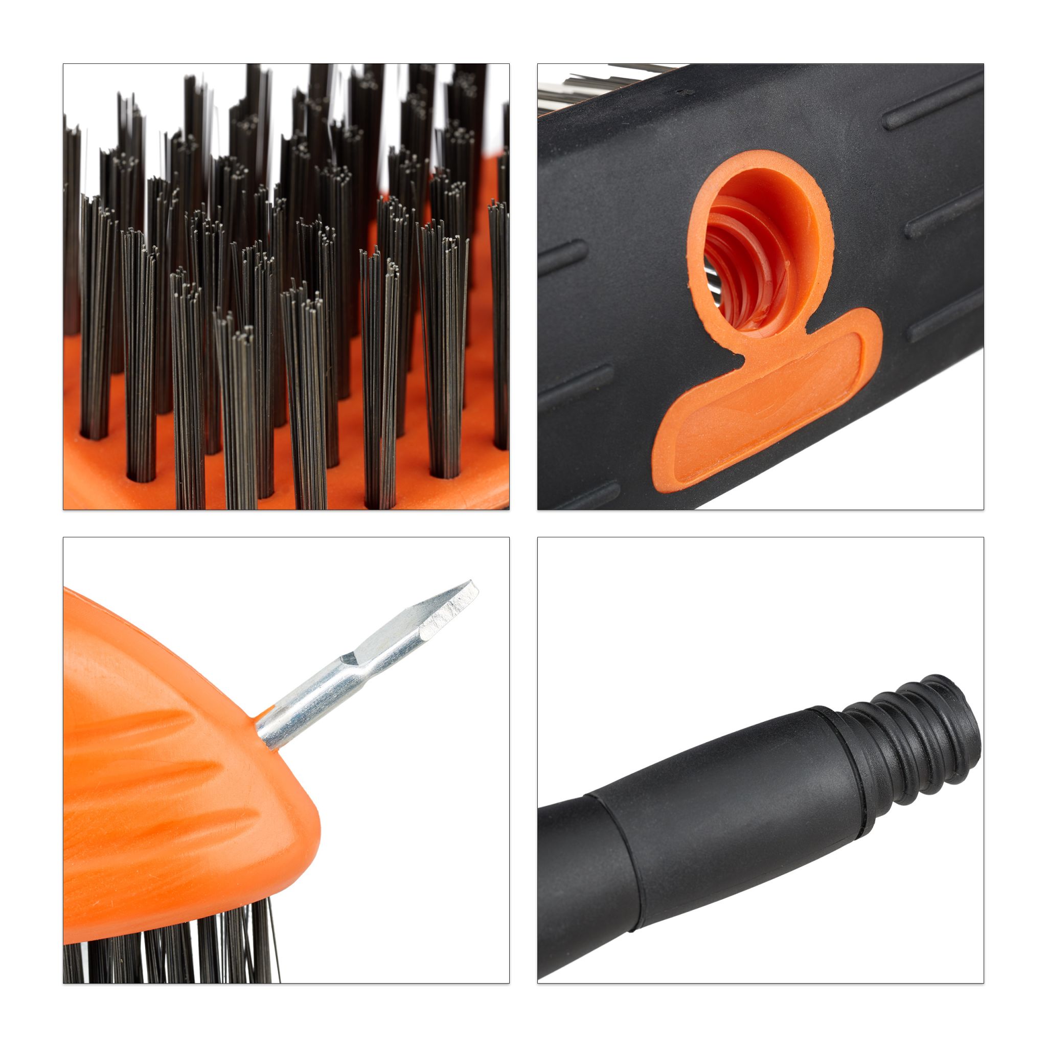 Multifunctional garden weed removal broom three in one