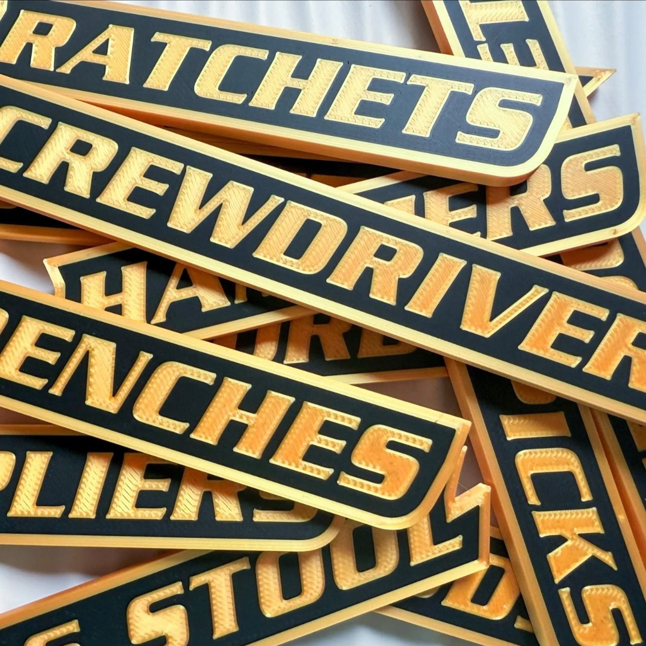 🌟12 Pack of  Magnetic Toolbox Labels🔩