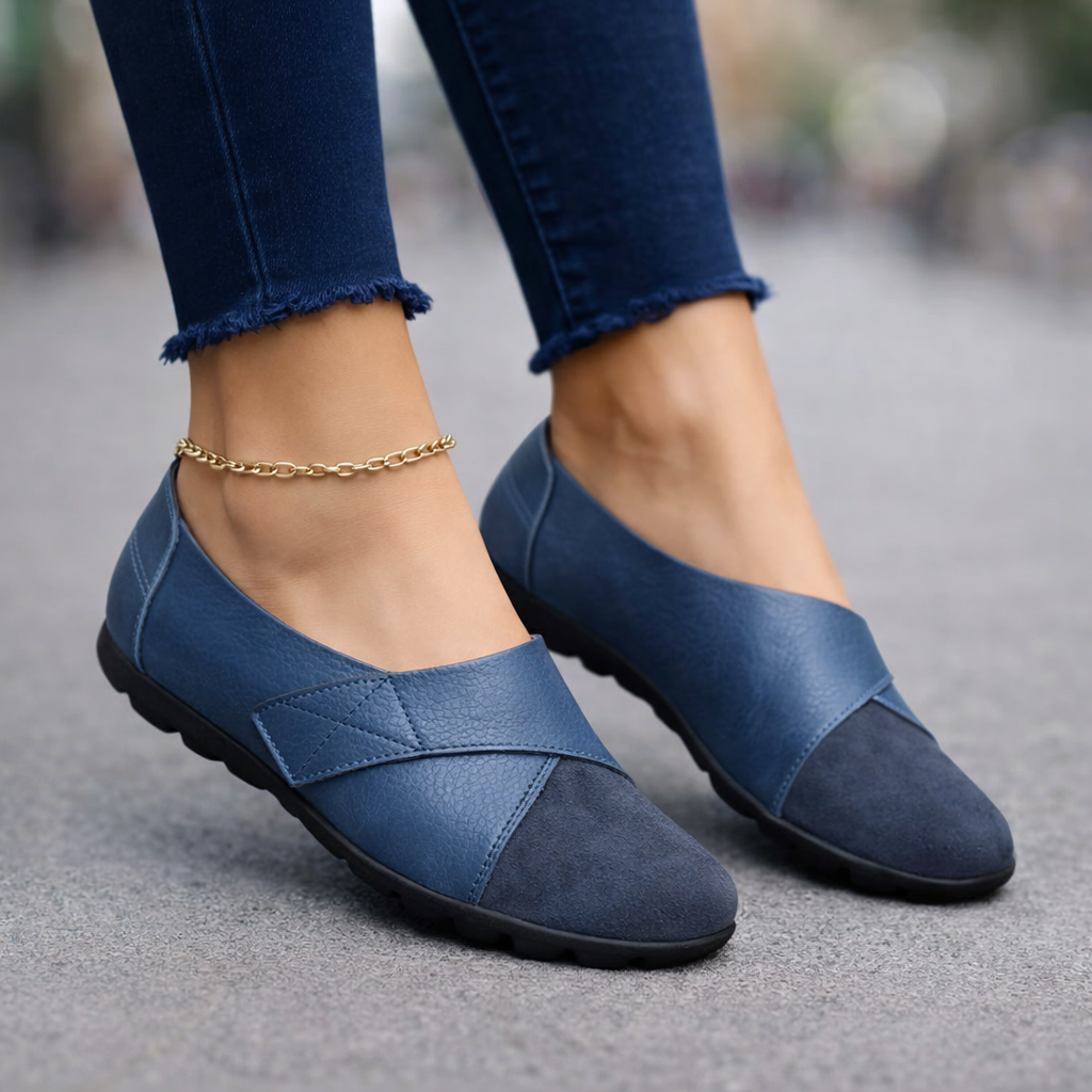 Women��s Leather Comfort Slip-On Loafers