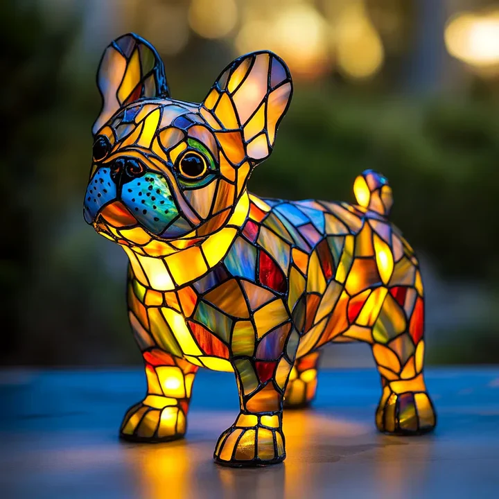 Luminous dog - handmade lamp that makes hearts shine