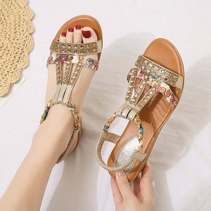 🔥[#1 TRENDING 2025] - Women's New Summer Rhinestone Open Toe Orthopaedic Sandals