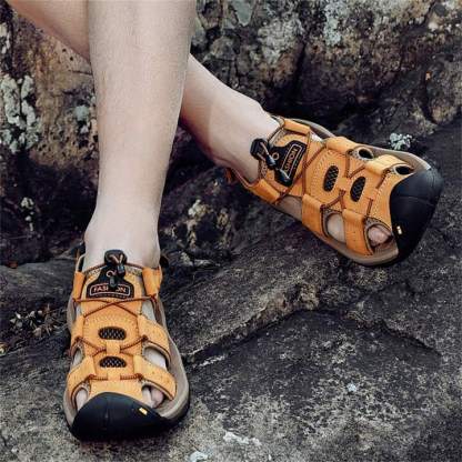 ⏰Promotion 60% OFF - 2025 New Men's Orthopedic Comfortable Trekway S1 Sandal