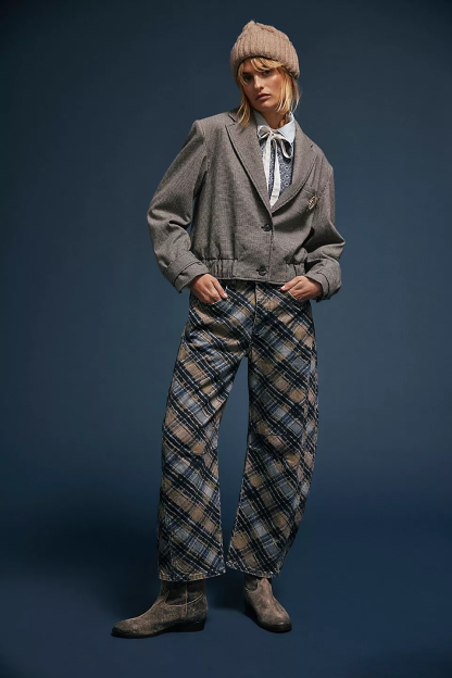 Women's Trendy Multi-Color Printed High-Waist Loose Fit Casual Pants