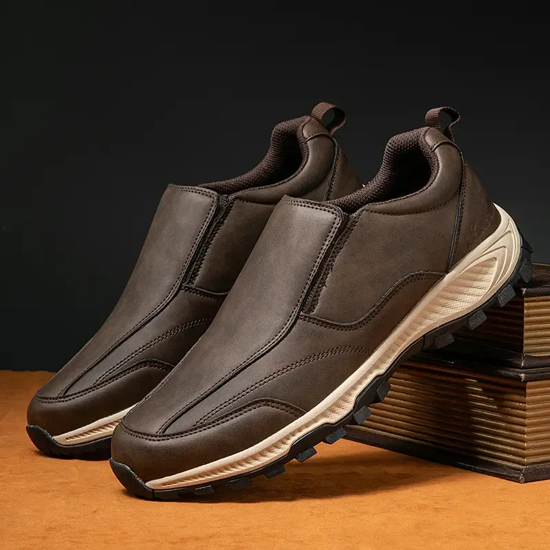 🔥LAST DAY 60% OFF🔥MEN'S COMFORTABLE GENUINE LEATHER SLIP-ON SNEAKERS WITH ARCH SUPPORT AND SHOCK ABSORPTION