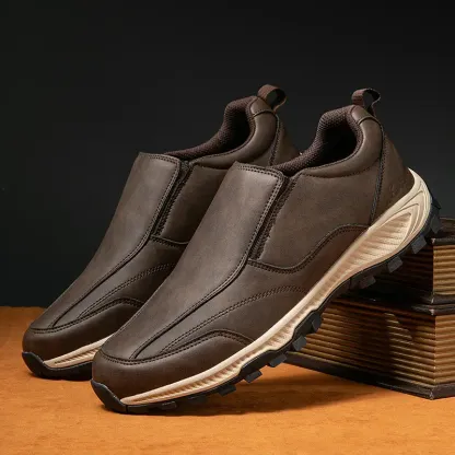 🔥LAST DAY 60% OFF🔥MEN'S COMFORTABLE GENUINE LEATHER SLIP-ON SNEAKERS WITH ARCH SUPPORT AND SHOCK ABSORPTION