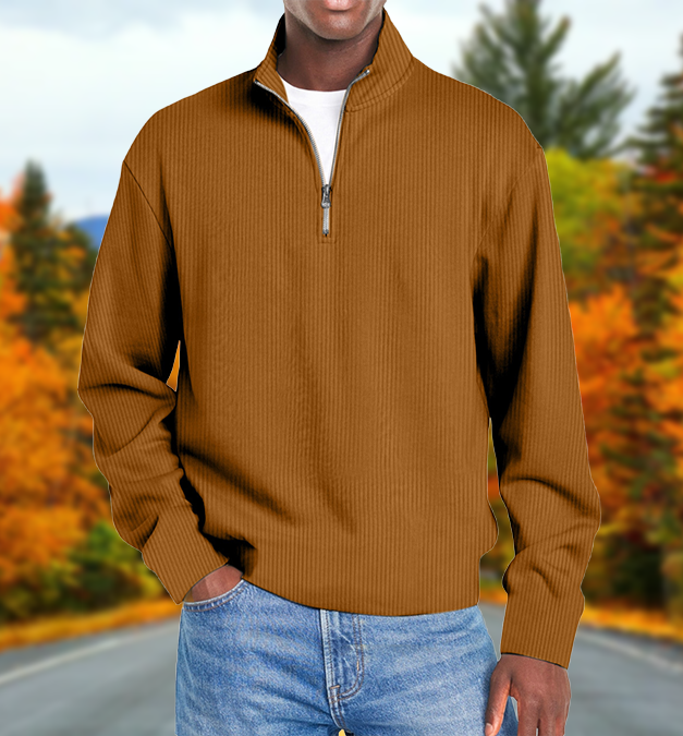 Men&rsquo;s Fashion Long-Sleeve Zip-Up Slim Fit Casual Jacket