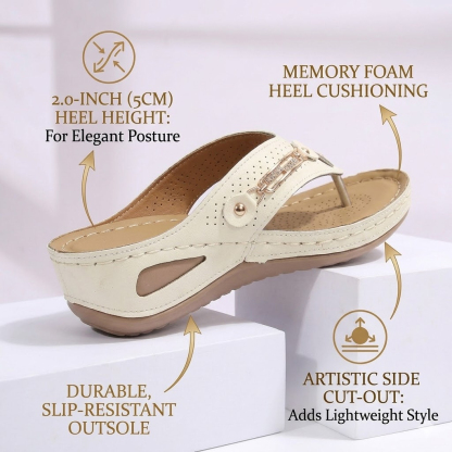 🔥LAST DAY 70% OFF🔥Women's Summer New European and American Style Anti-slip Pain Relief Orthotic Sandals