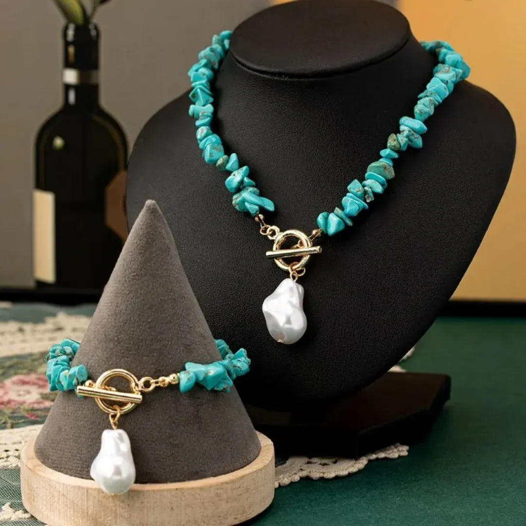 Hadley -Ocean Kiss Turquoise & Pearl Collection