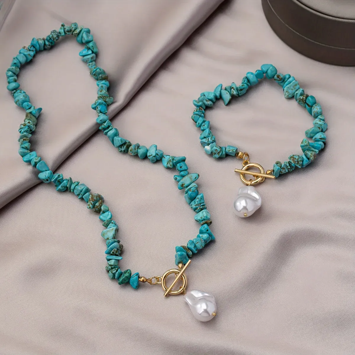 Hadley -Ocean Kiss Turquoise & Pearl Collection