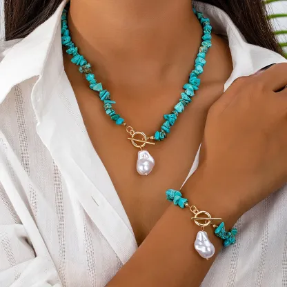 Hadley -Ocean Kiss Turquoise & Pearl Collection