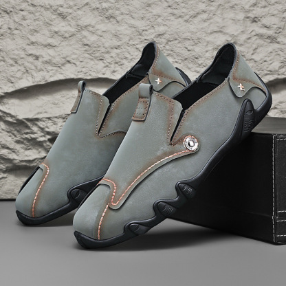 Last Day 50% OFF🔥Men's soft-soled slip-on casual leather shoes