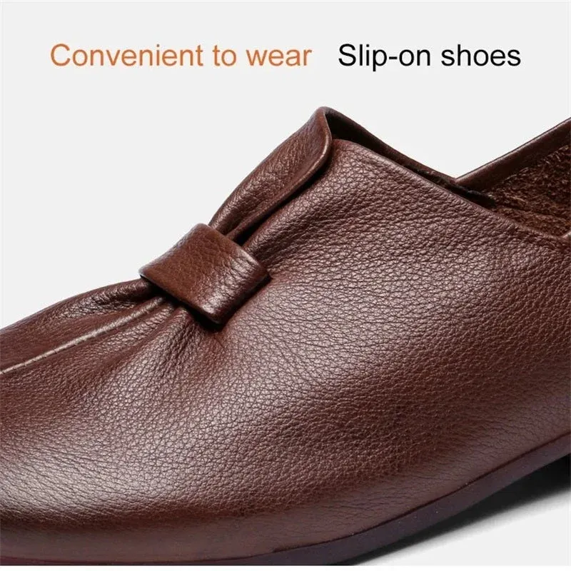Slip-On Low Heel Barefoot-Feel Comfort Loafers