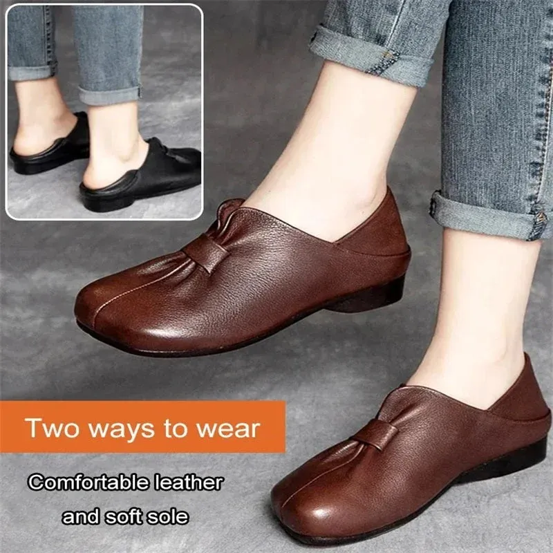 Slip-On Low Heel Barefoot-Feel Comfort Loafers