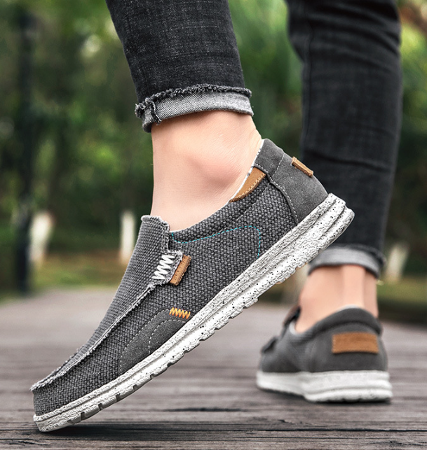 ⏰Promotion 70% OFF--Men's Lightweight Comfort Ergonomic Memory Foam Insole Slip On Loafer Walking Shoes