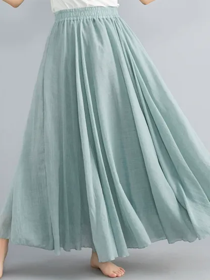 Women's Soft Cotton Midi Skirt – Light, Airy & Comfortable