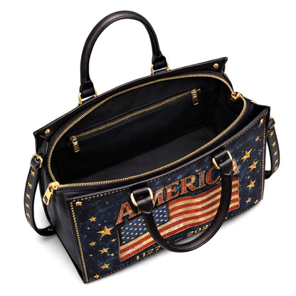 US 250th Anniversary Leather Handbag