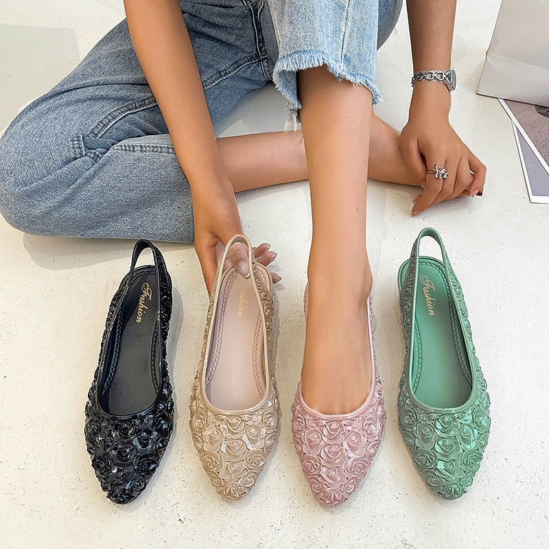 Women's Green Floral Embossed Closed-Toe Wedge Mules, Slip-On Backless Comfort Low Wedge Shoes for Casual & Work 2026 - GBP £12 –P2