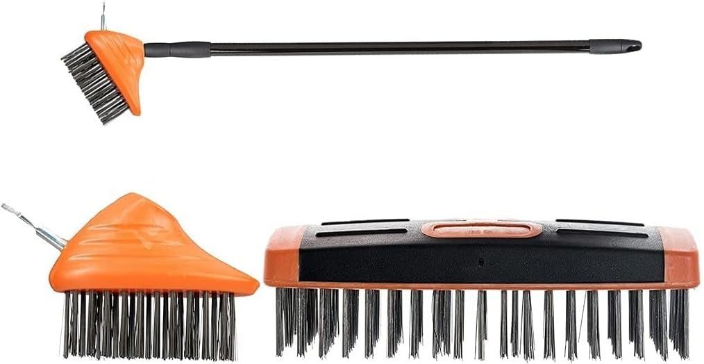 Multifunctional garden weed removal broom three in one