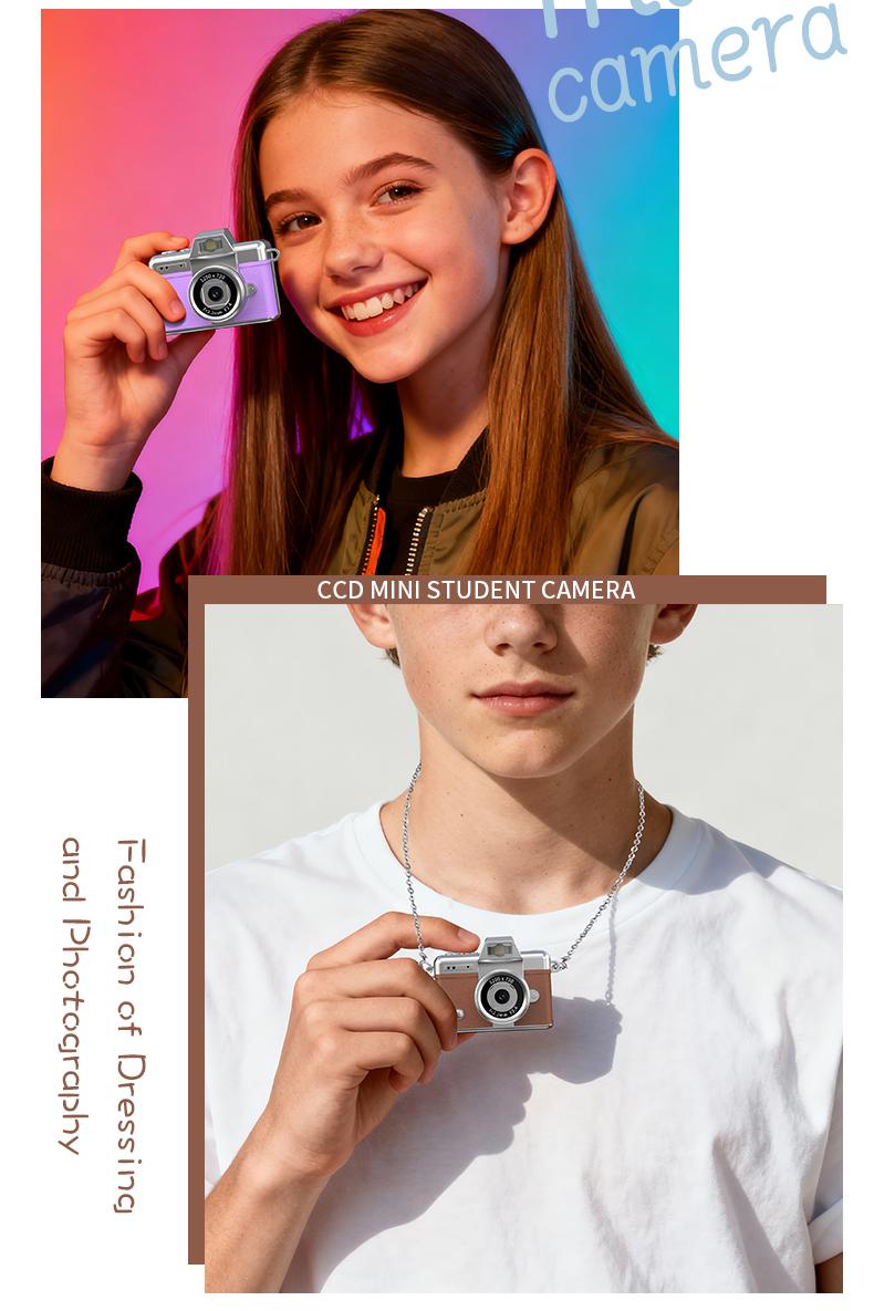 Mini Digital Camera with 1.47 in LCD Screen 1080P Feel of Old 90s Photographs, Keychain Size, Birthday Gifts,Christmas Gifts