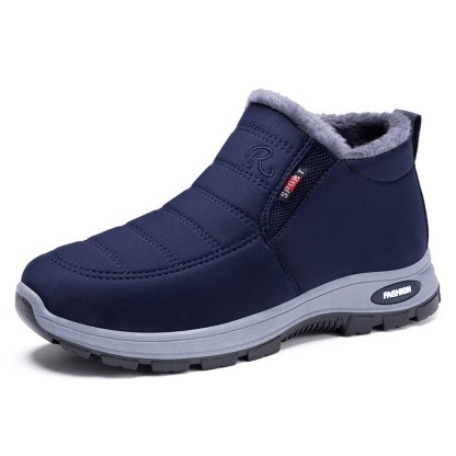 Women’s Slip-On Fleece-Lined Winter Boots – Warm, Waterproof & Anti-Slip