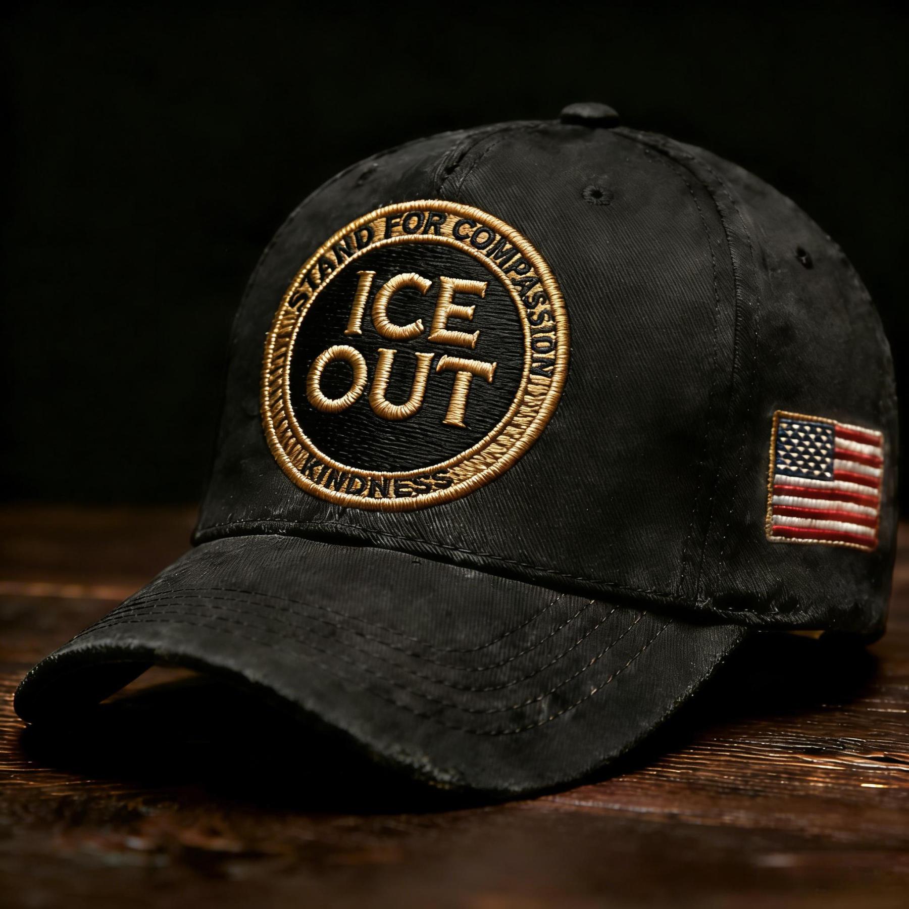 “ICE OUT” Embroidered Baseball Cap