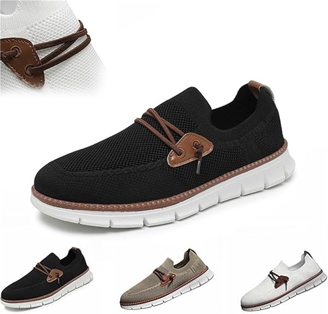 Men's Lace Up Oxford Shoes,Casual Mesh Walking Shoes Comfortable Sneakers