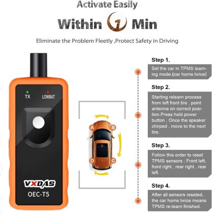 Tire Pressure Monitoring System Reset Tool