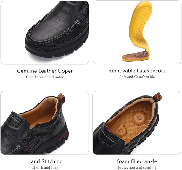 ⏰Promotion 60% OFF - 2025 New Men's Orthopedic Comfortable Casual Genuine Leather Slip On Loafers