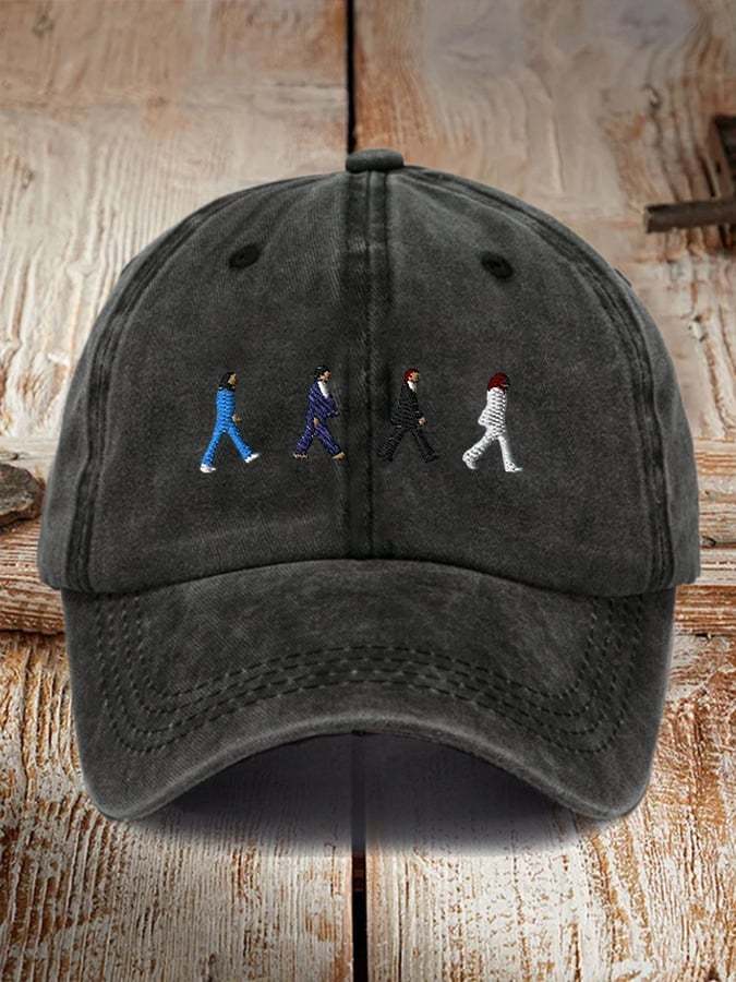 Retro The Band Print Casual Baseball Cap