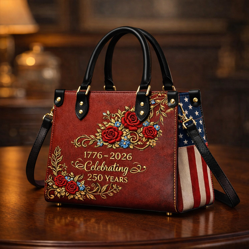 US 250th Anniversary Floral Print Handbag