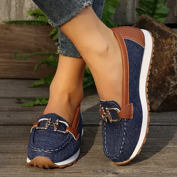 🔥LAST DAY 70% OFF - Women Comfortable Chain Decor Casual Walking Shoes