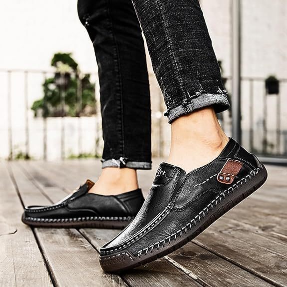⏰New Year sale 60% OFF 🔥 Men's Handmade Genuine Leather Slip-On Loafers